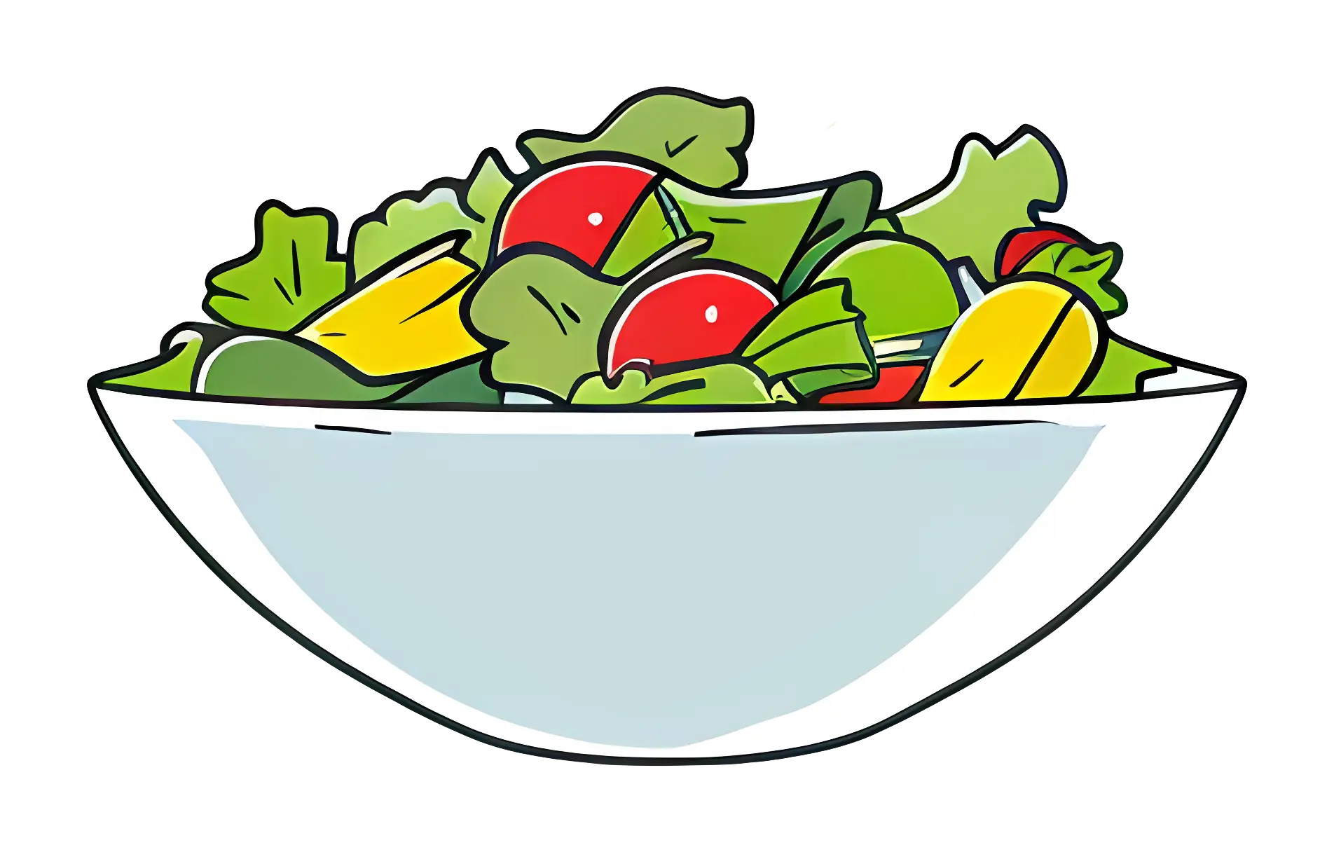 Fresh Vegetable Salad in Bowl