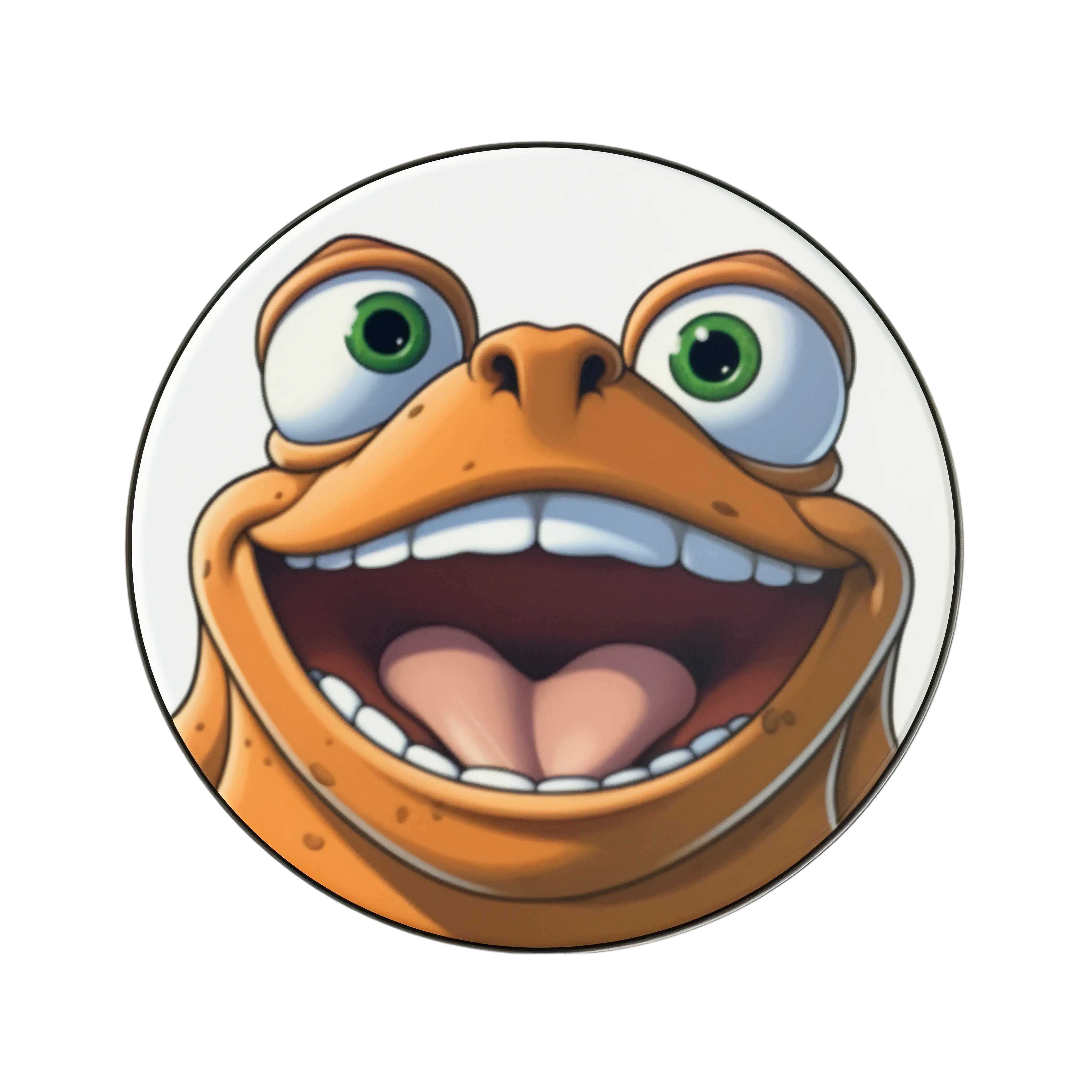 Happy Cartoon Frog