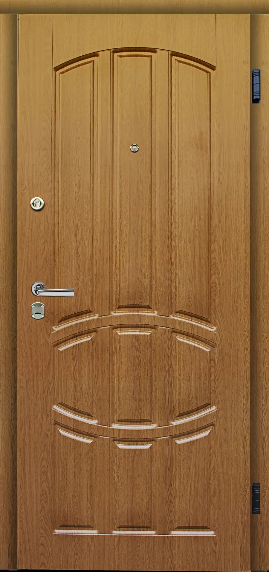 Wooden Door with Handle and Lock