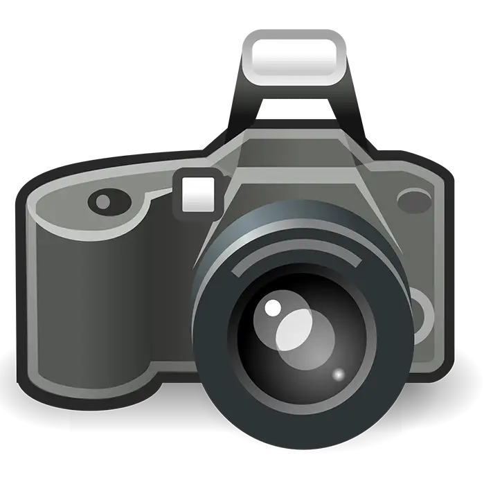 Digital Camera Illustration with Lens