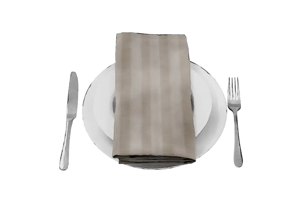 Elegant Table Setting with Plate and Napkin