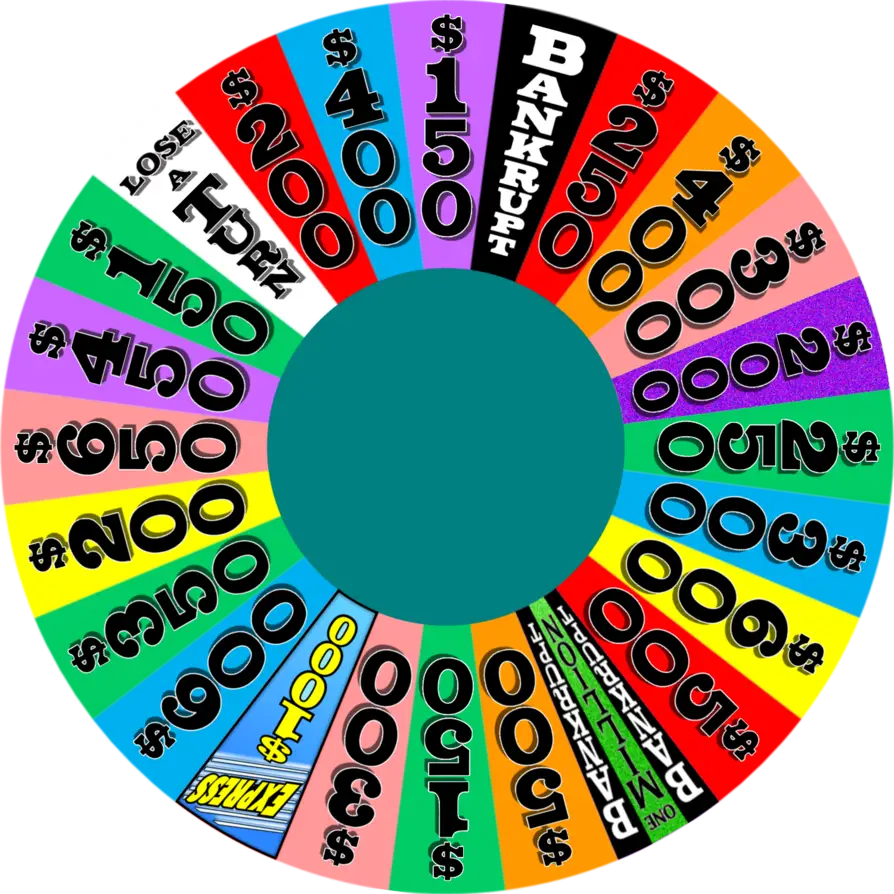Colorful Game Prize Wheel