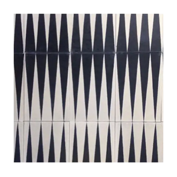 Black and White Geometric Pattern Tiles