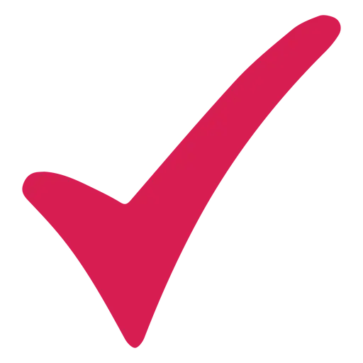 Red Checkmark Symbol Illustration