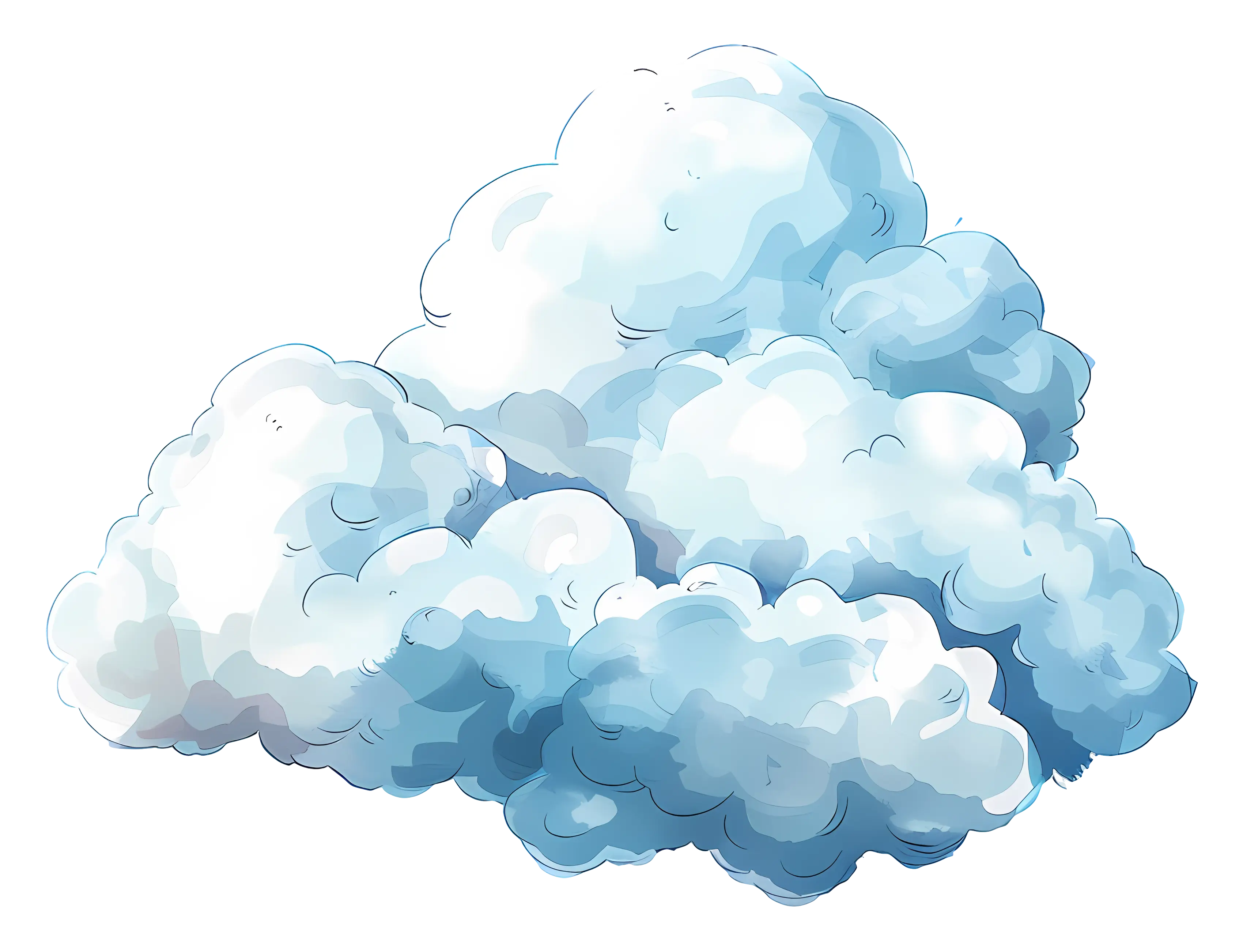 Blue Cloud in the Sky