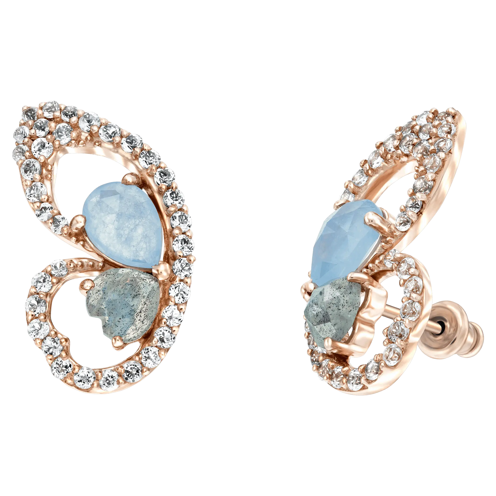 Elegant Earrings with Gemstones
