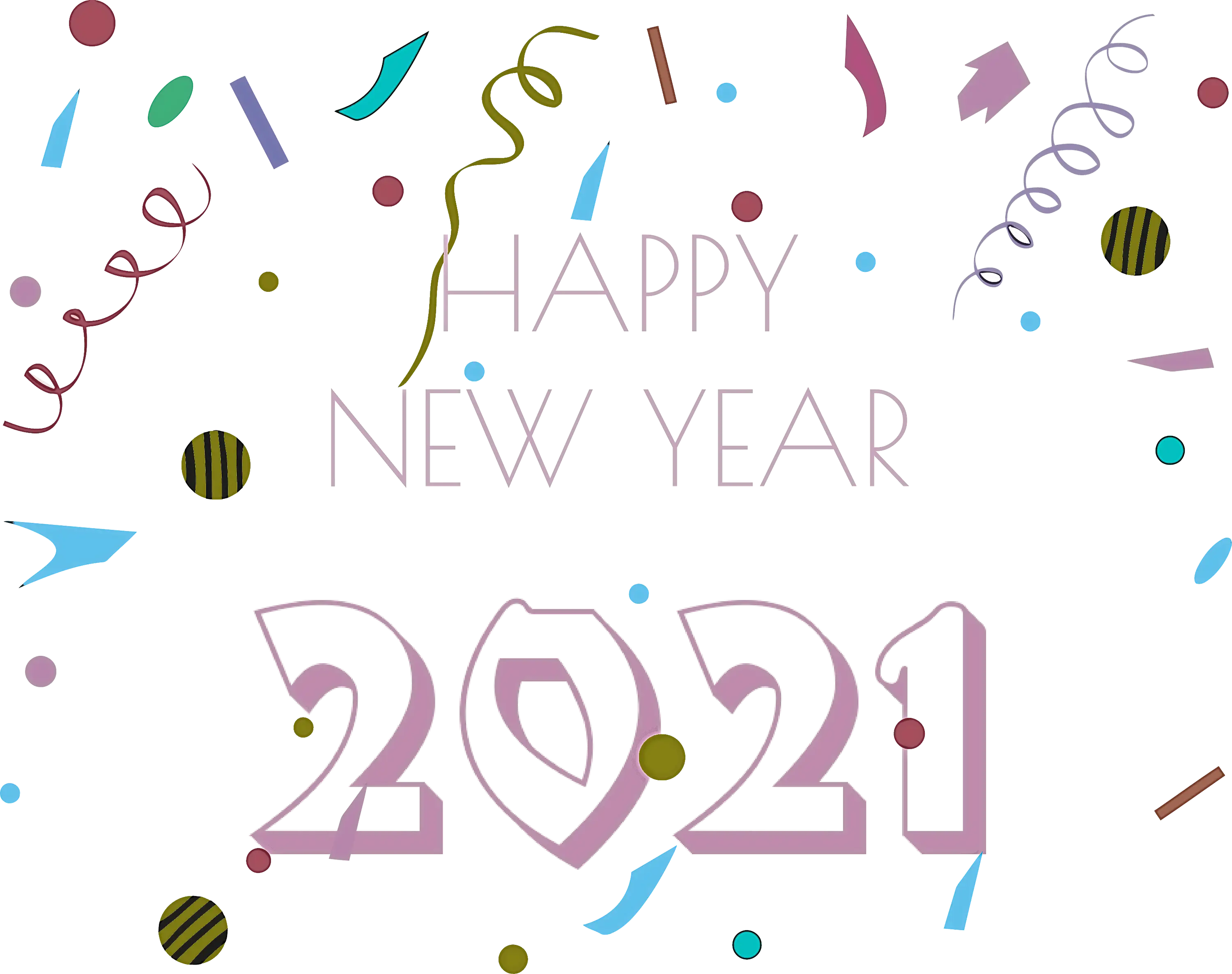 Happy New Year 2021 Festive Greeting