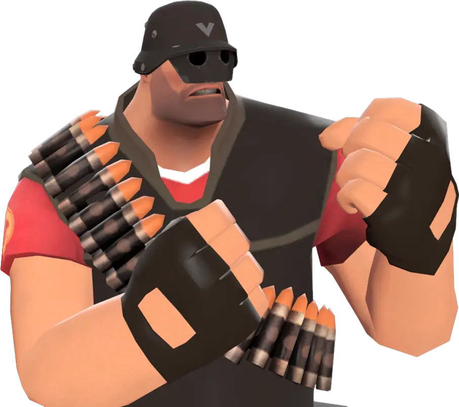 Cartoon Fighter Character with Bullets