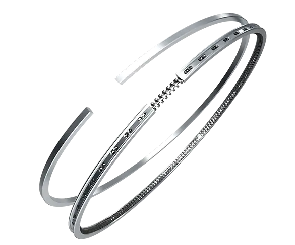 Minimal Silver Bangles with Modern Design