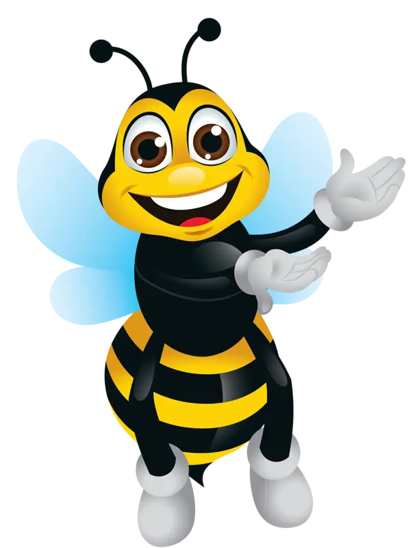 Cartoon Bee Mascot Illustration