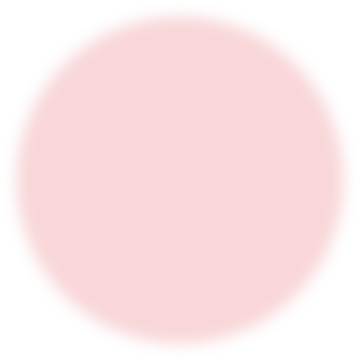 Soft Light Pink Circle on Transparent Background