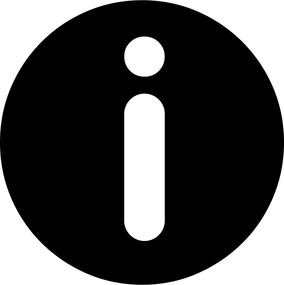 Black Circular Information Icon