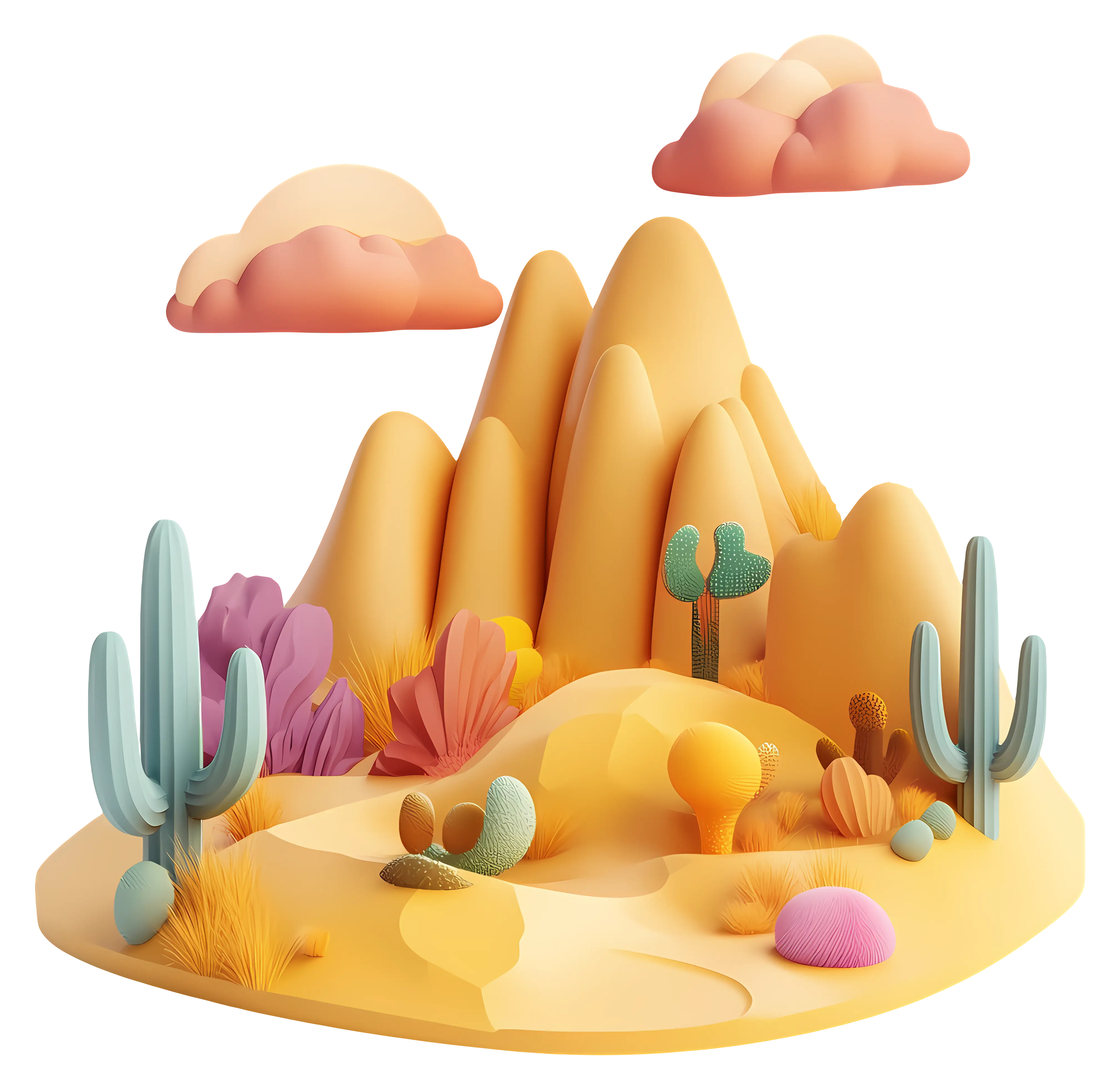 Colorful Desert Landscape