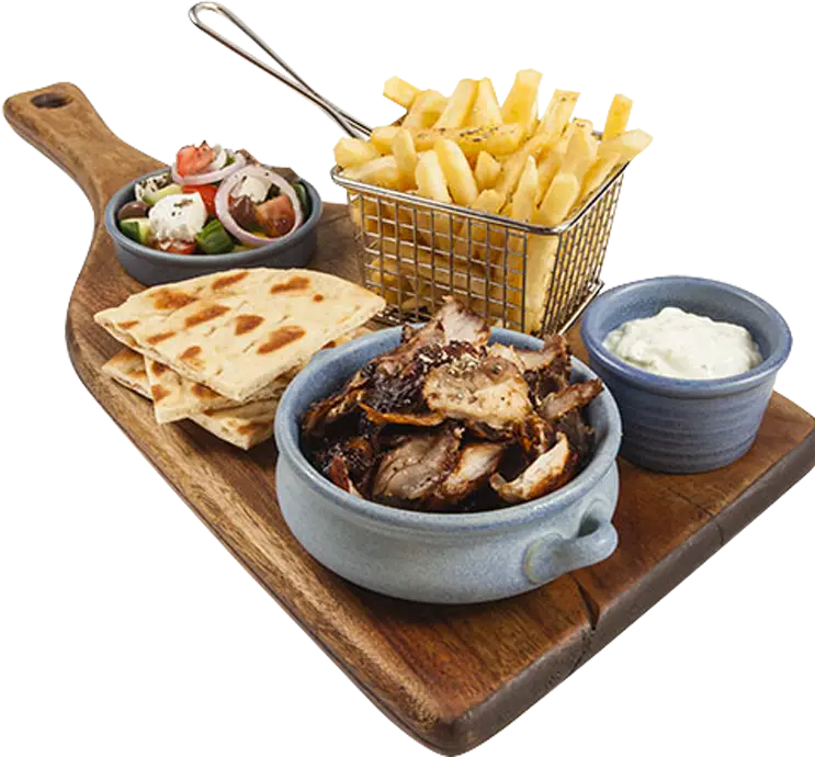 Food Platter with Various Dishes