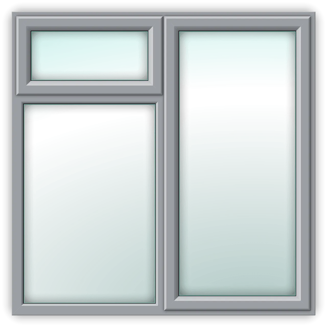 Modern Gray Window with Framing