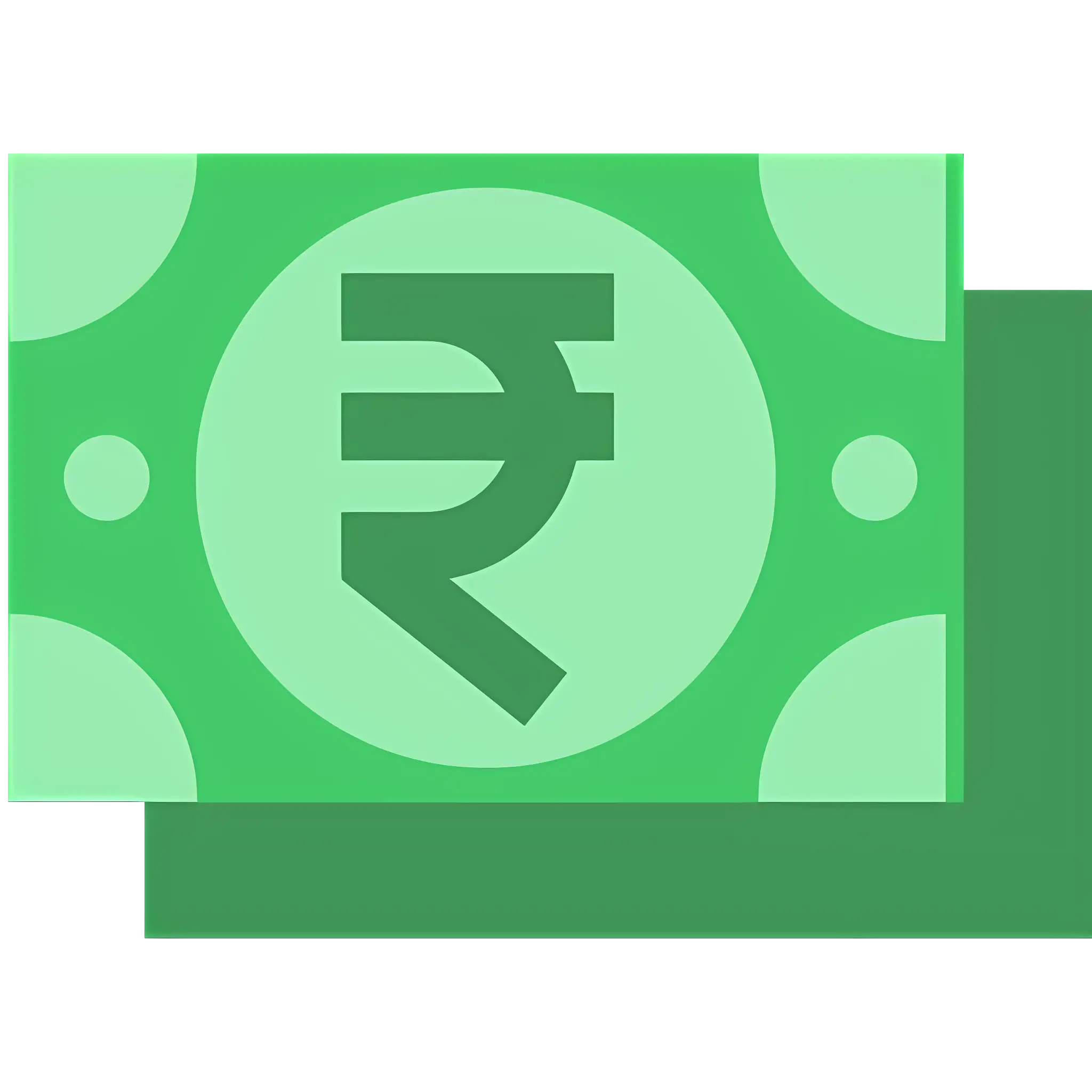 Green Rupee Symbol Note Design