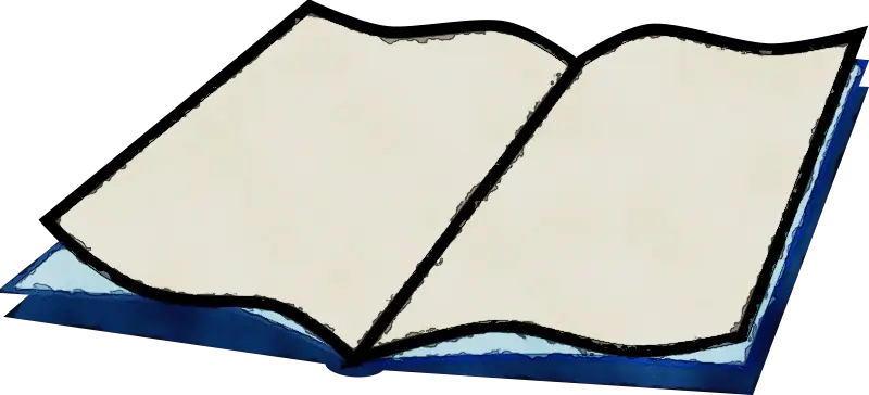 Open Book Sketch Illustration