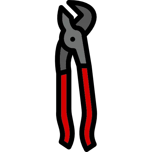 Red-Handled Pliers Icon for Tools