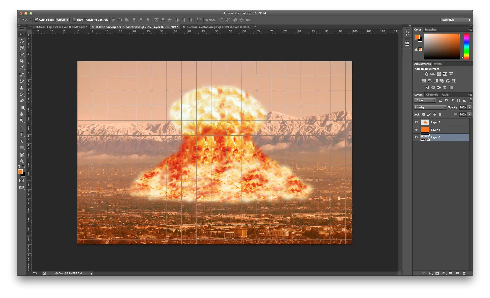 Explosion in City