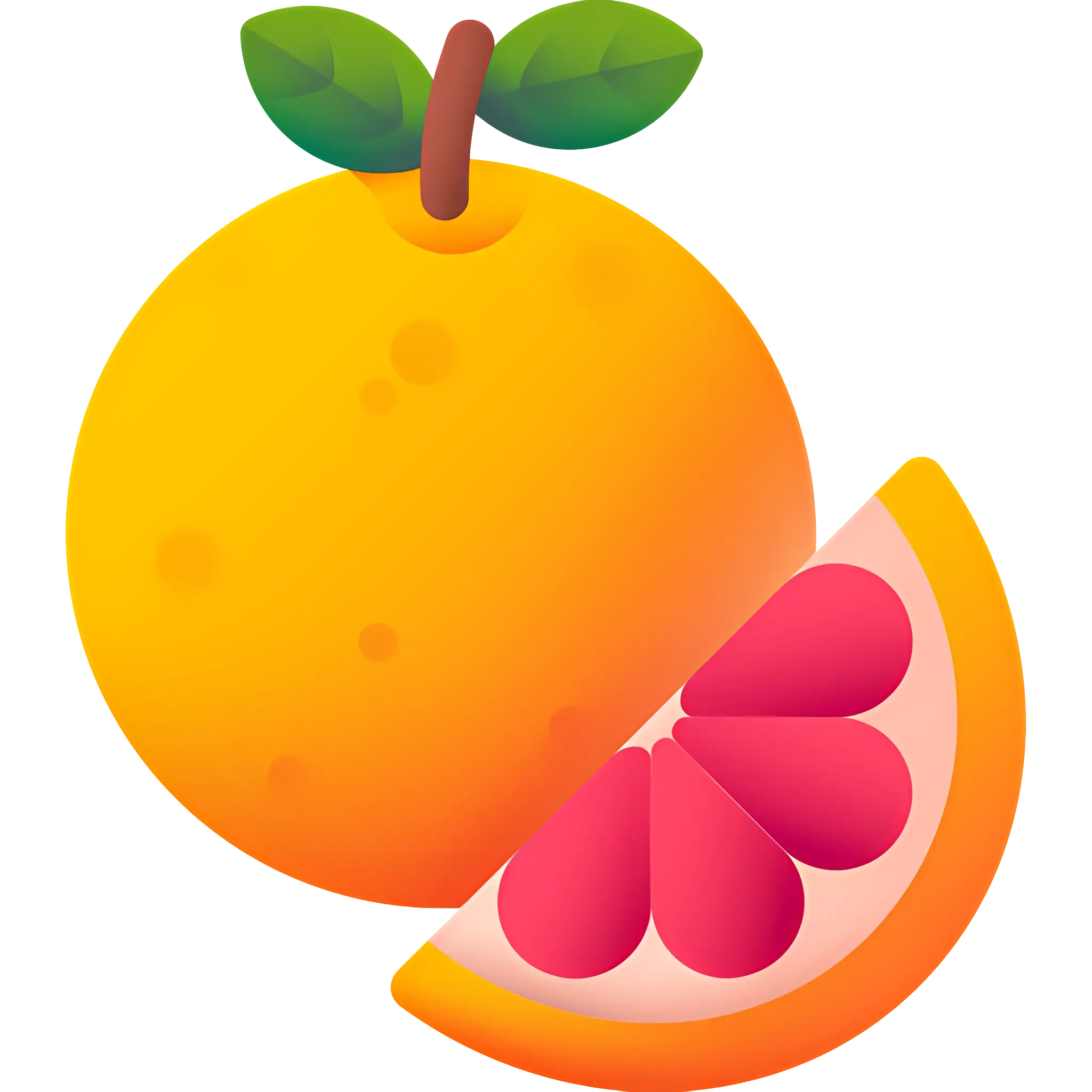 Juicy Orange with Slice
