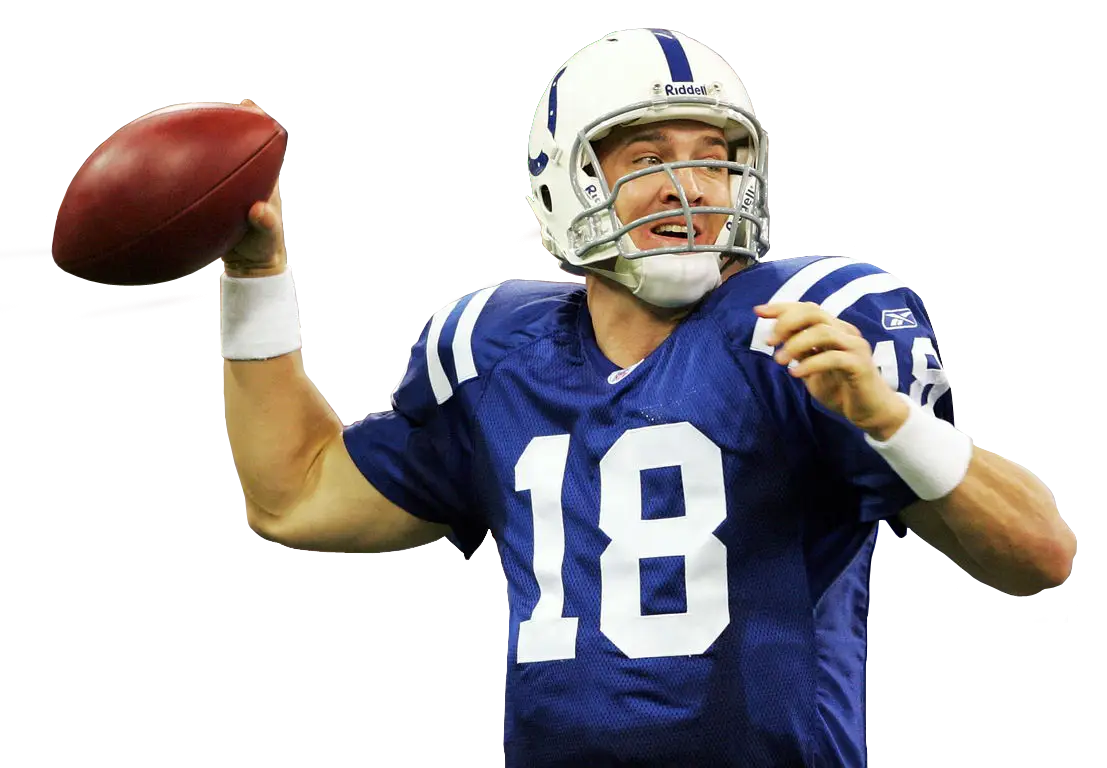 Football Player Throwing Ball during Game