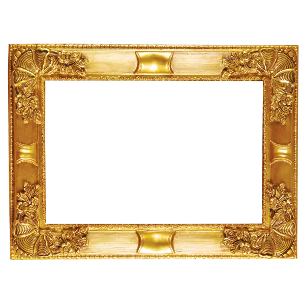 Antique Ornate Golden Picture Frame