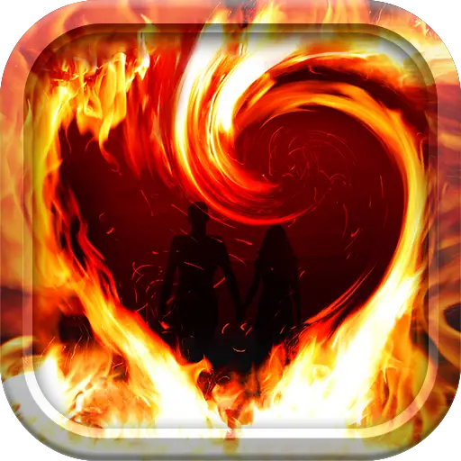 Heart of Fire Symbolizing Passion