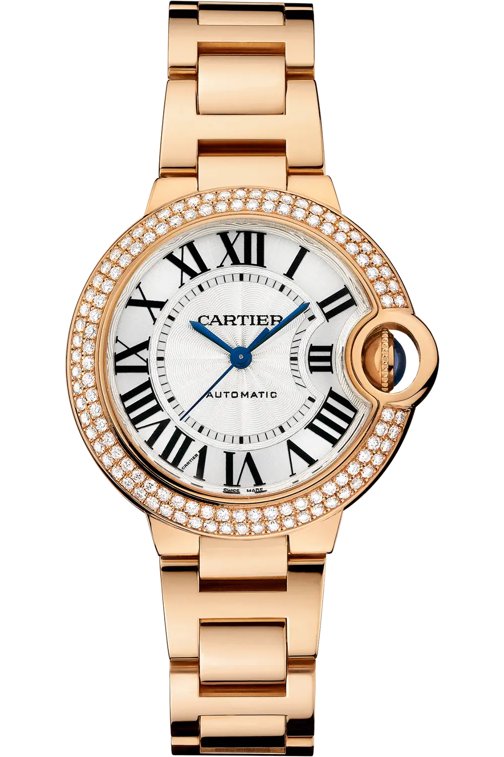 Luxury Gold Cartier Watch with Roman Numerals