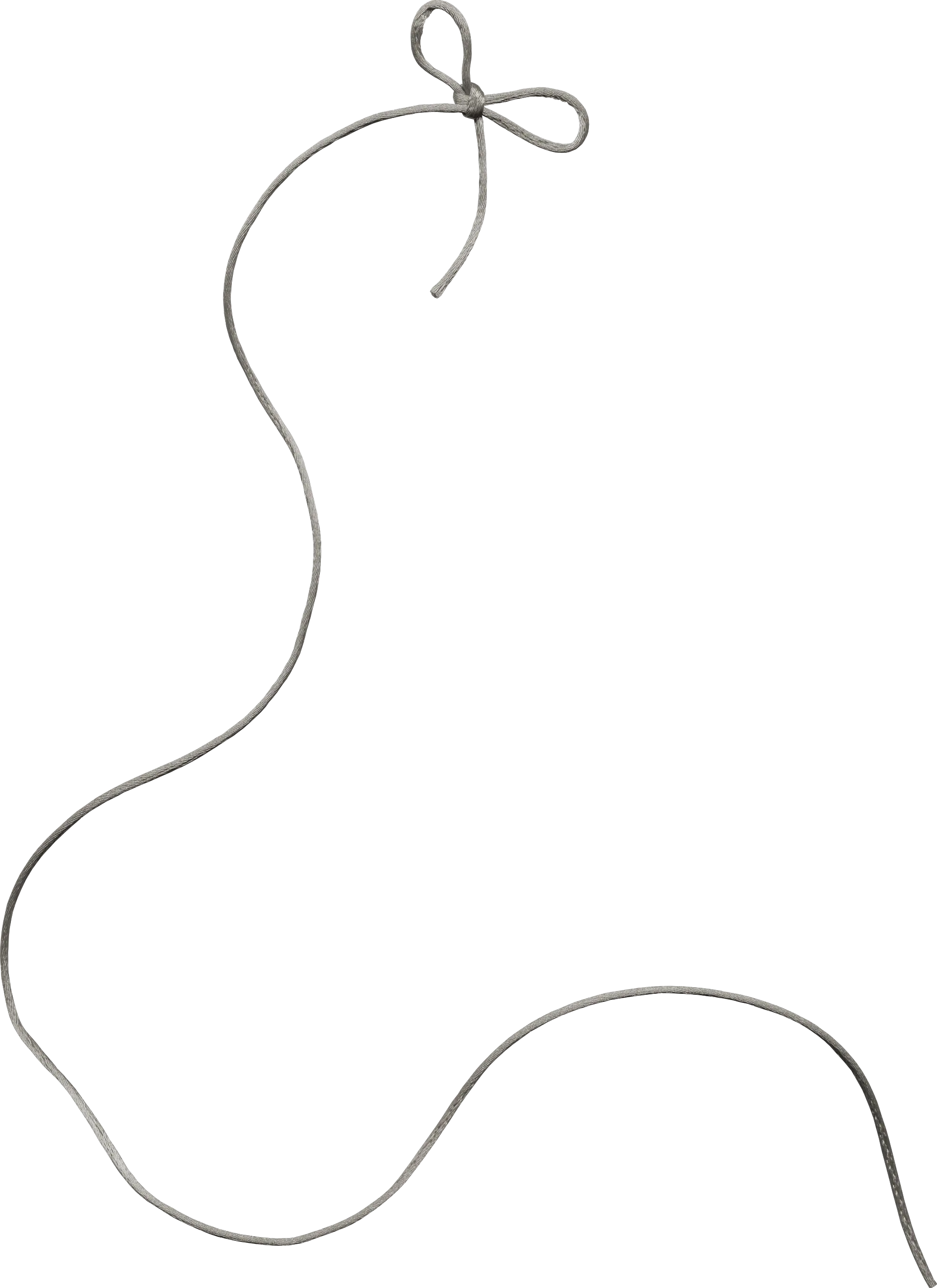 Thin Flexible String with Knot