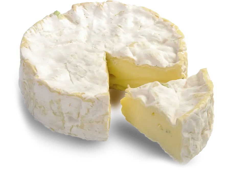 White Cheese Wheel with Wedge Piece