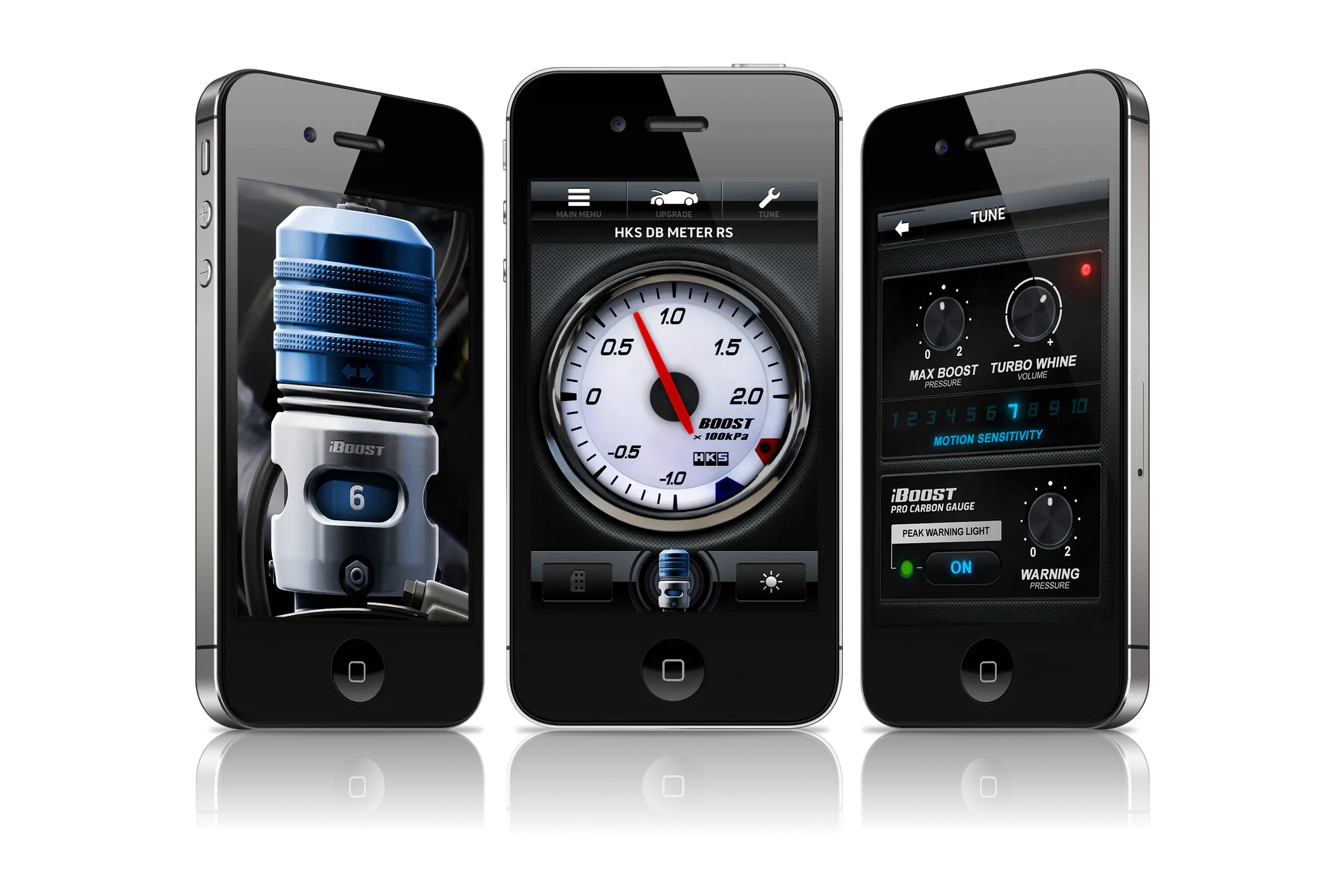 Three Smartphones with Apps Displayed