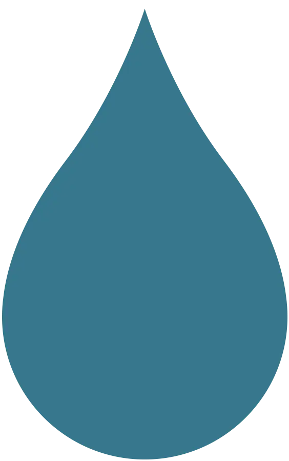 Blue Water Drop Shape for Conservation Theme