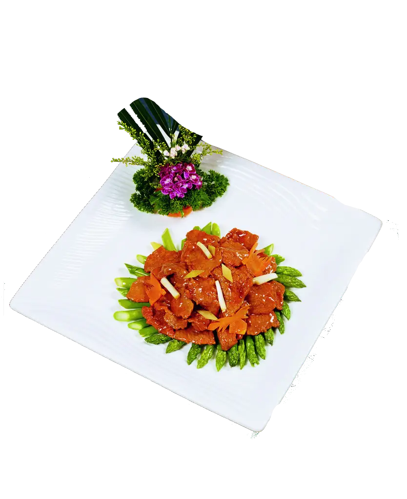 Gourmet Dish with Garnish