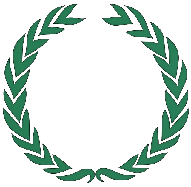 Green Laurel Wreath Signifying Achievement