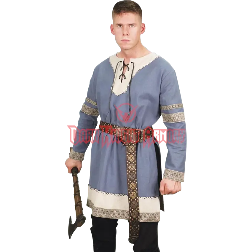 Viking Warrior in Traditional Costume