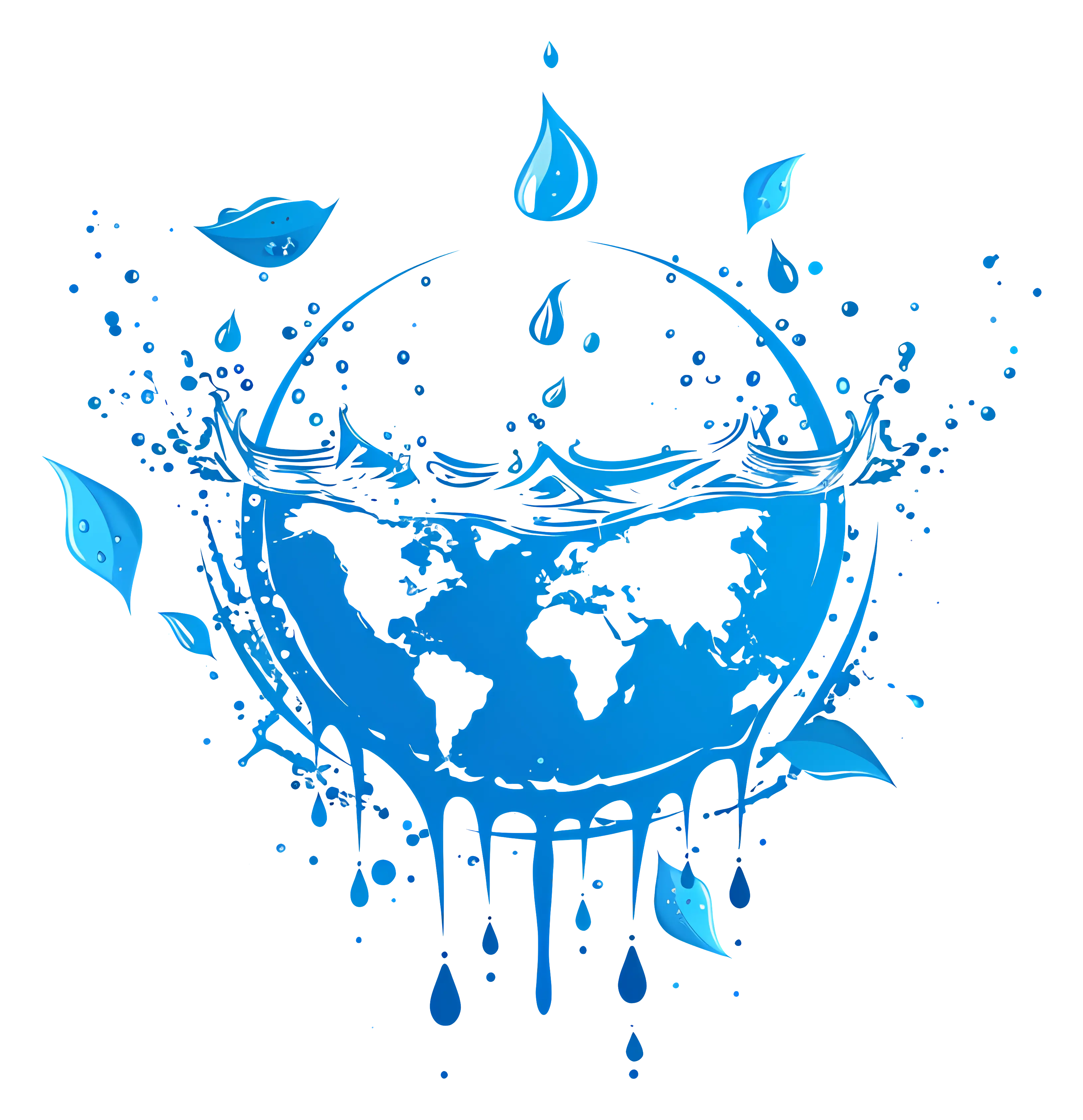 Water and Earth Illustration