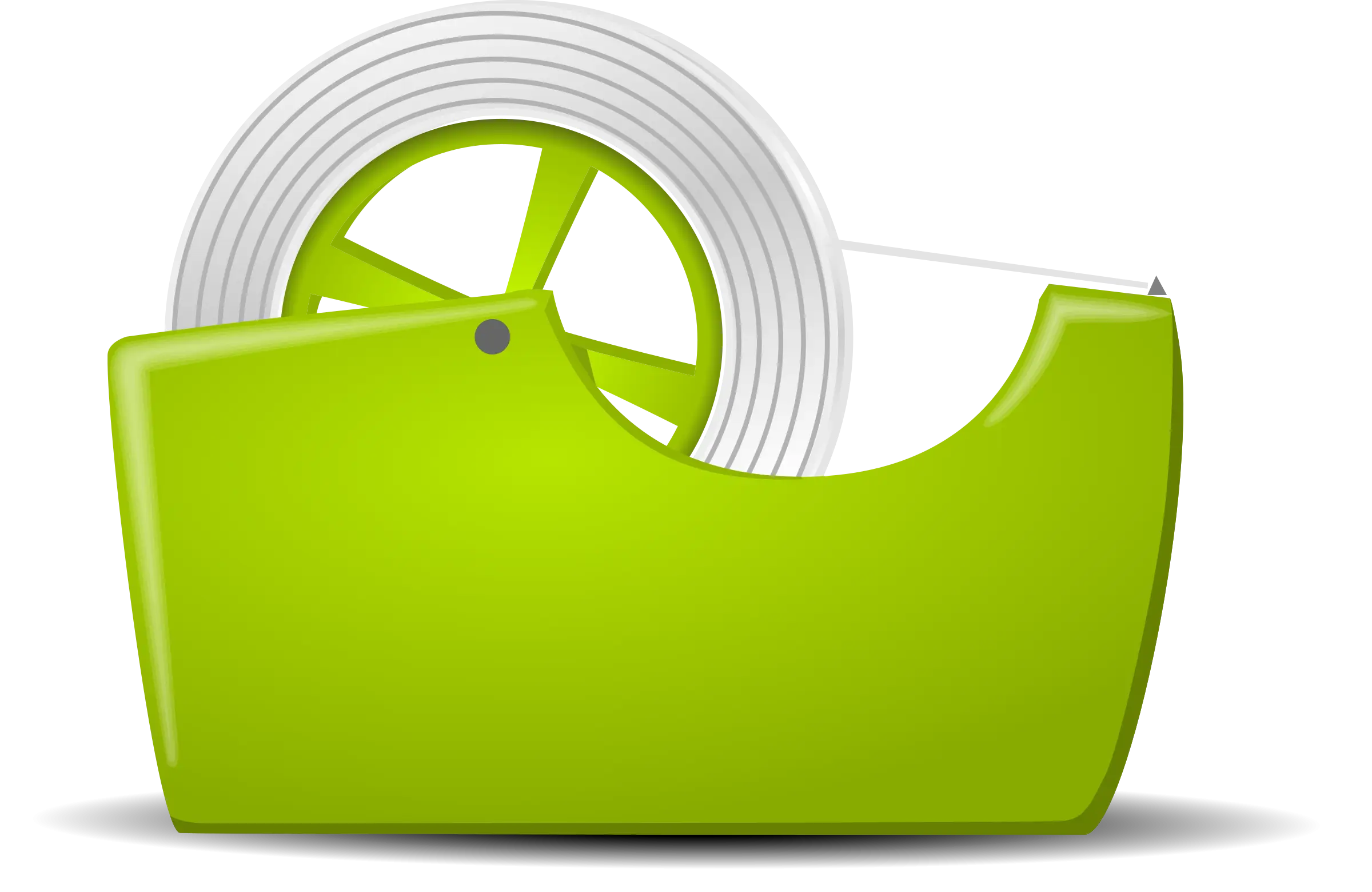 Green Tape Dispenser Illustration