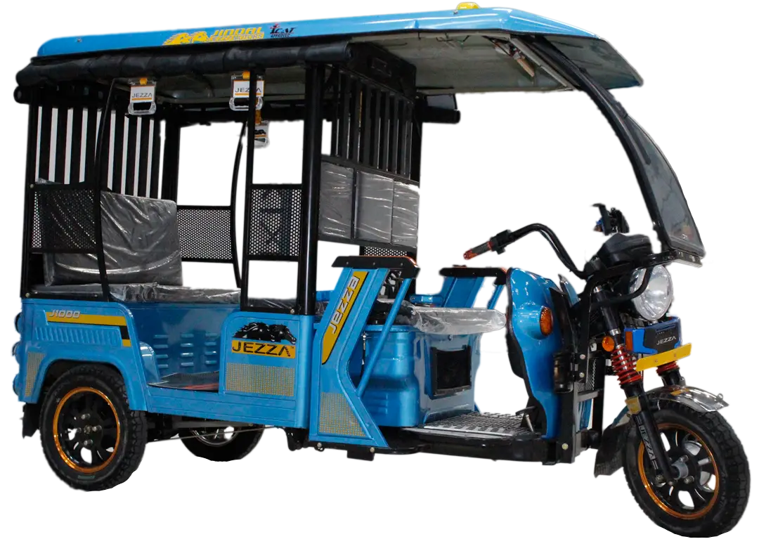 Blue Electric Auto Rickshaw for Eco-Friendly Travel