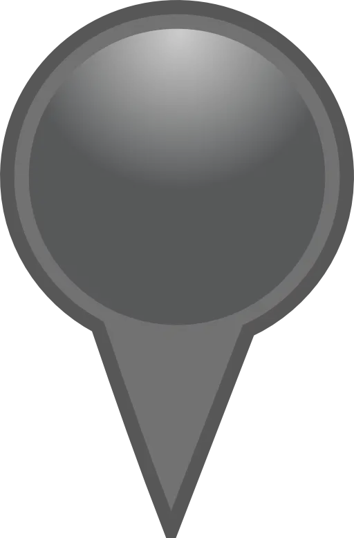 Gray Map Pin Icon