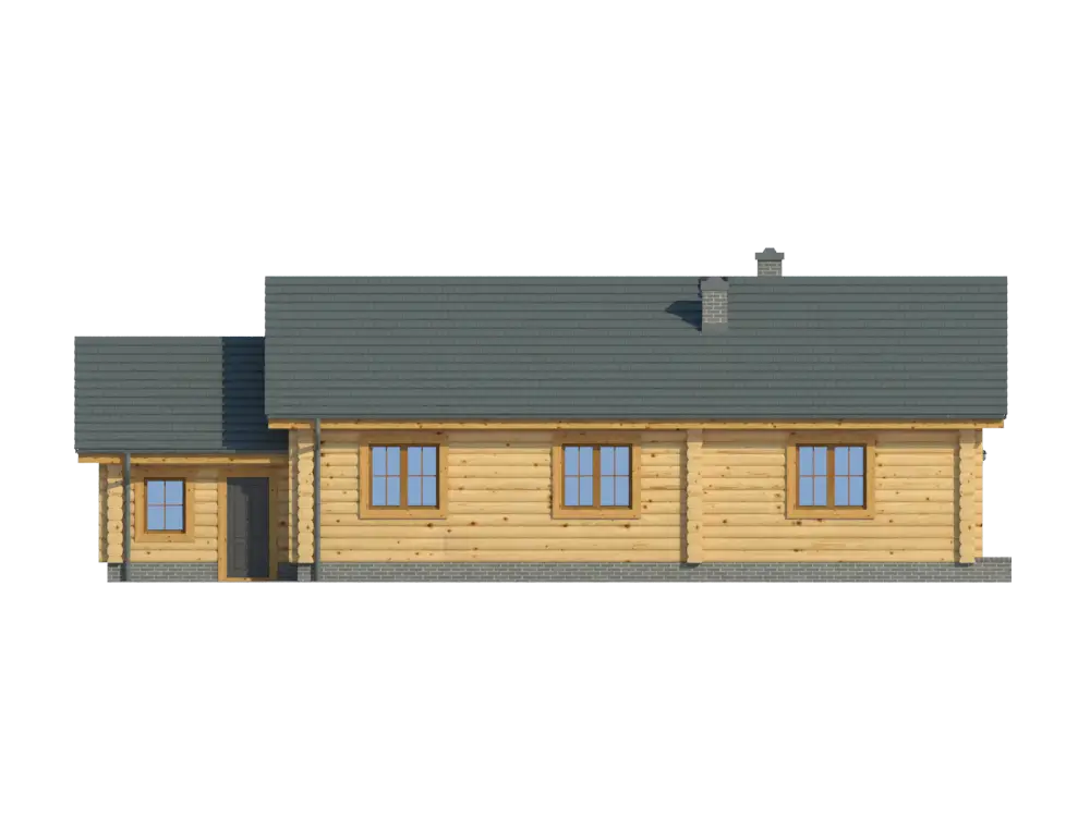 Wooden Cabin House with Rustic Charm