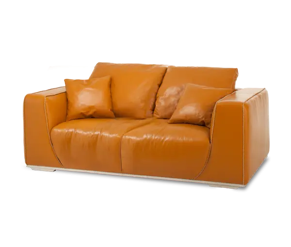 Stylish Brown Leather Sofa