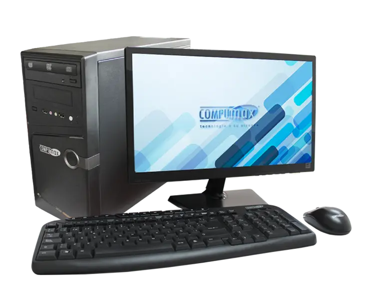 Desktop Computer Setup with Accessories