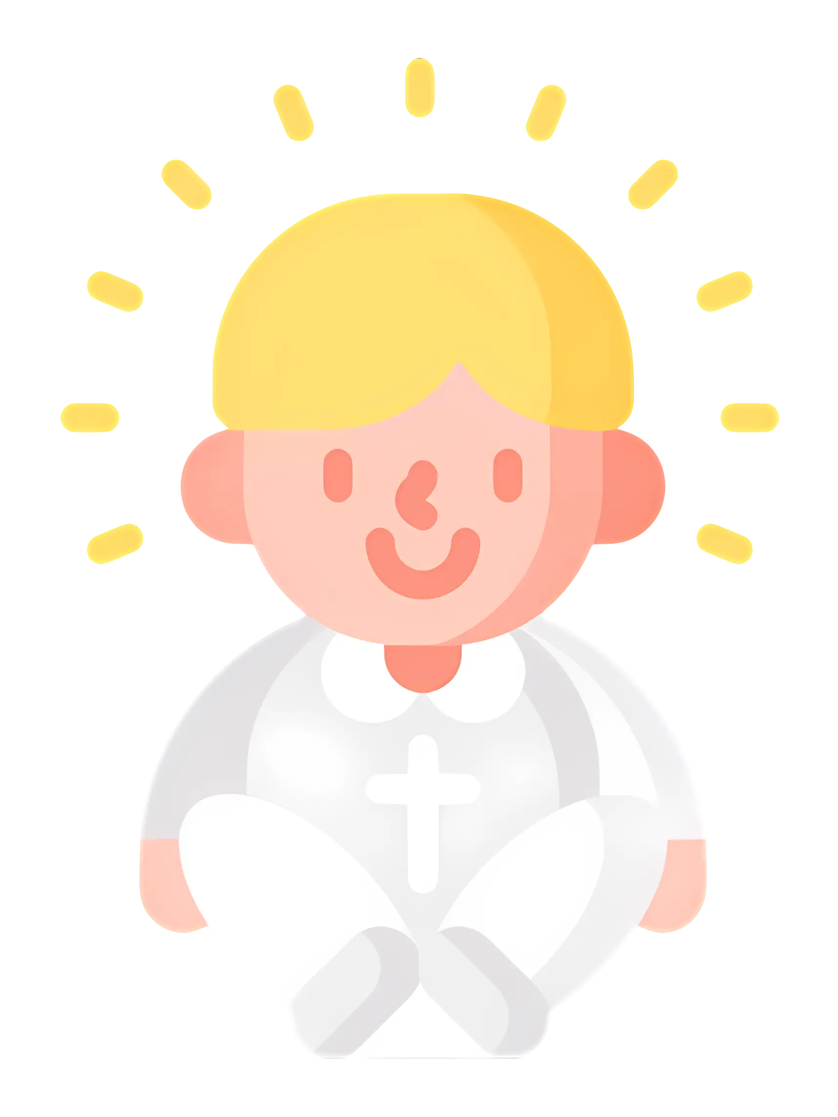 Blonde Cartoon Angel Character