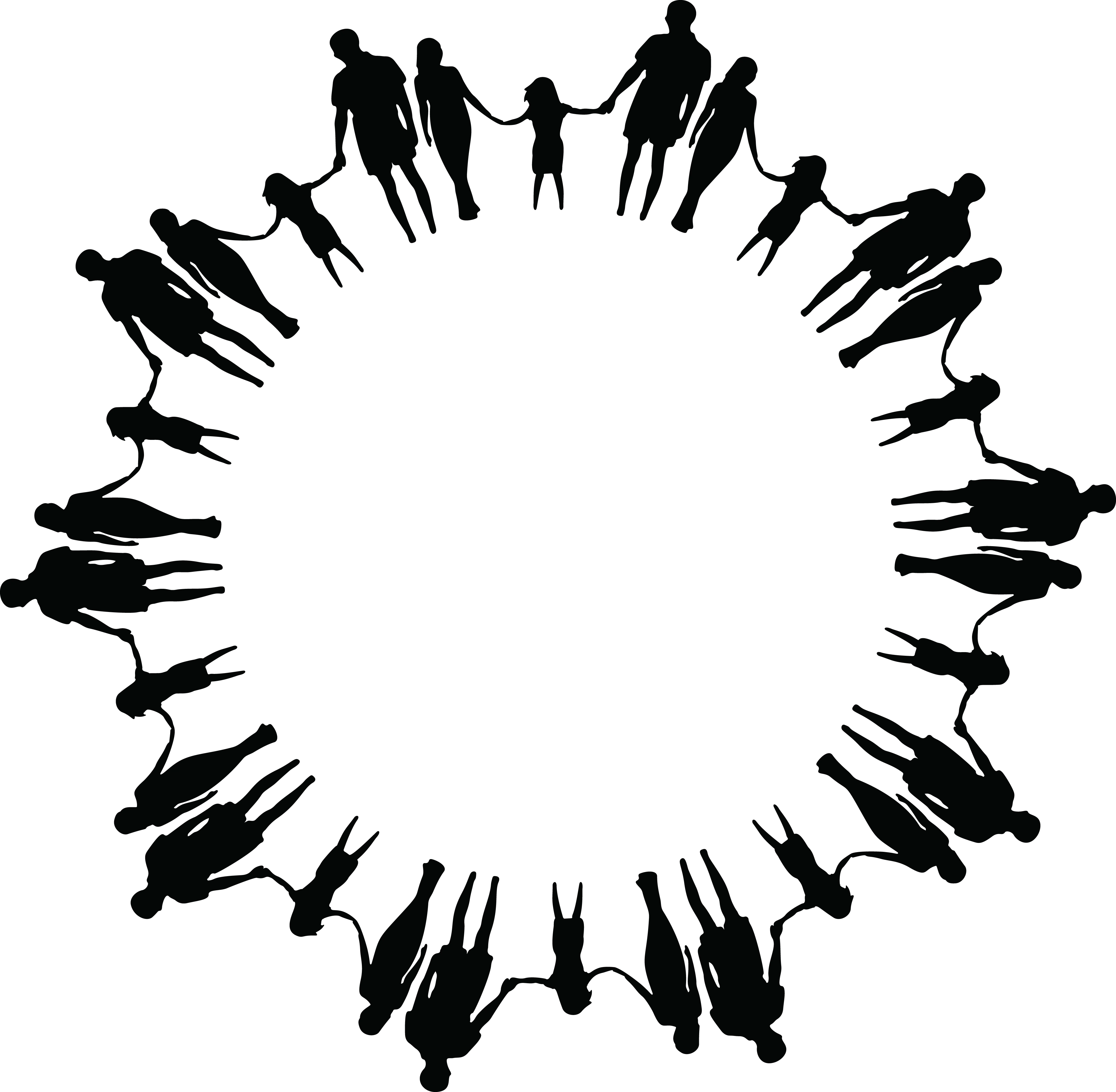 People Circle Silhouette for Unity Symbol