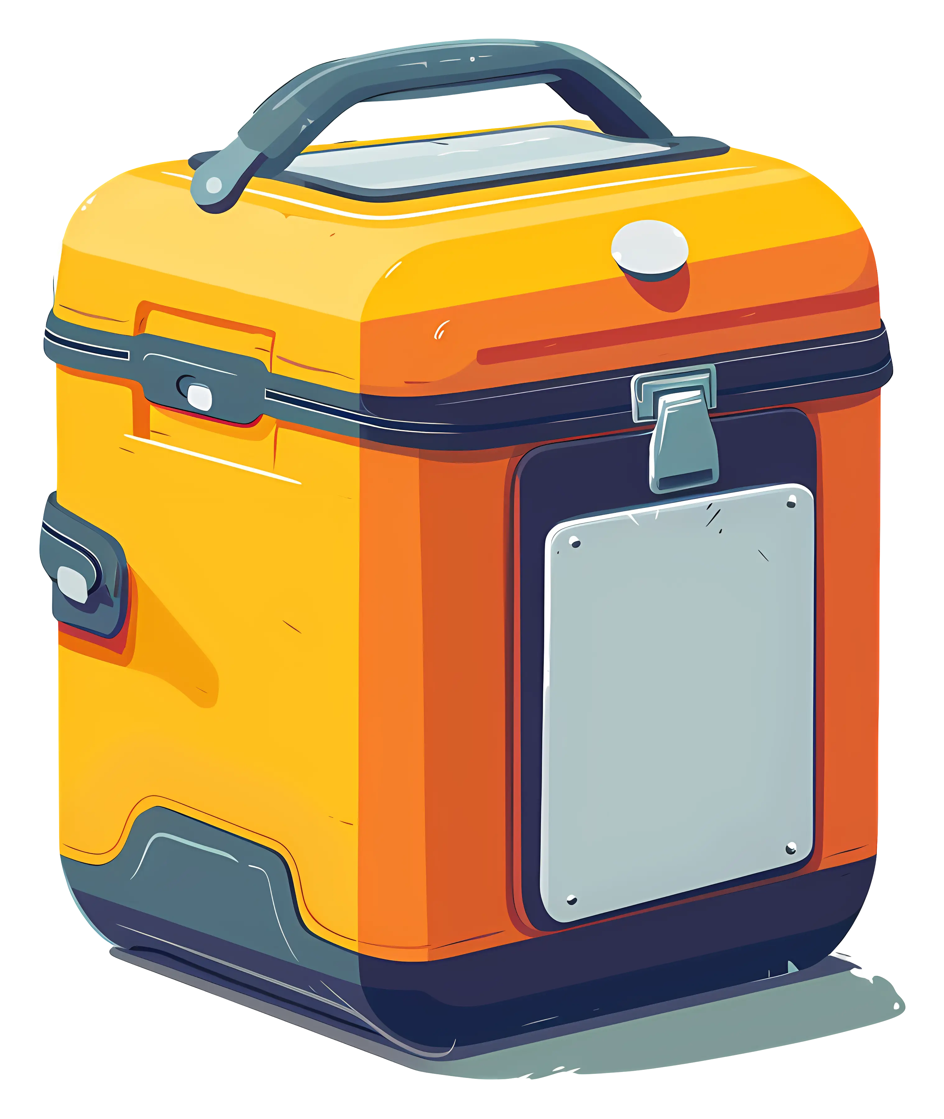 Orange Portable Cooler