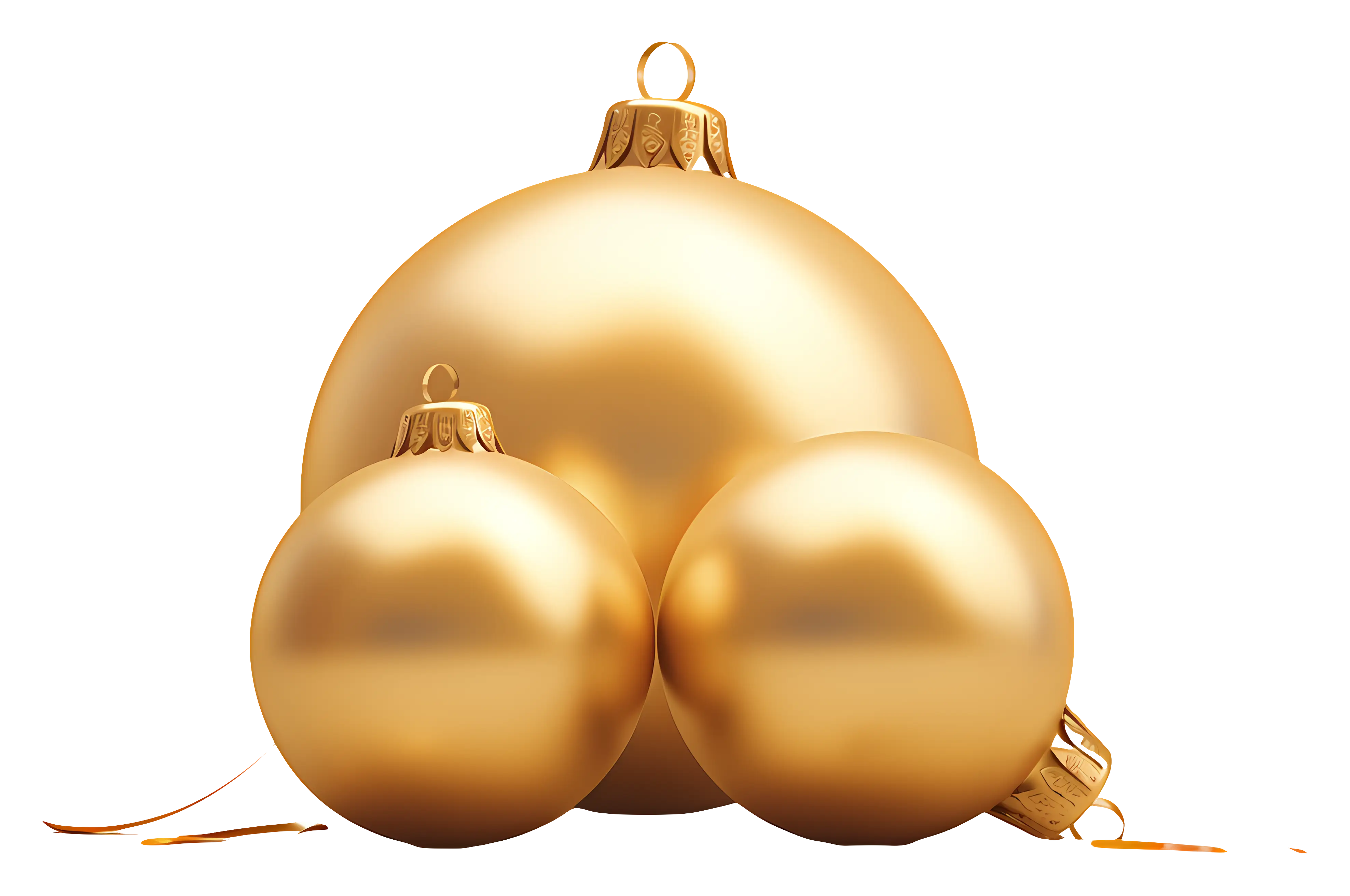 Gold Christmas Ornaments