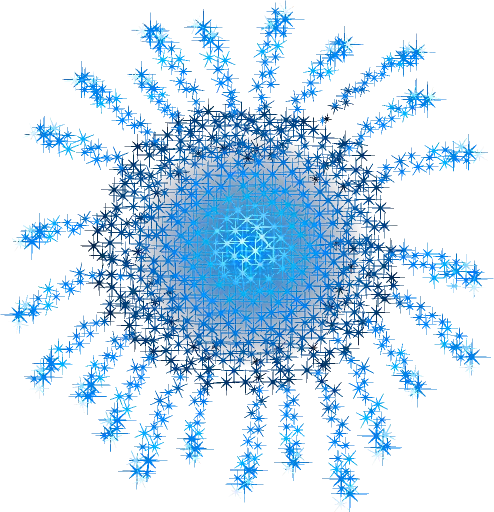 Blue Sparkling Firework Illustration