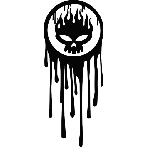 Dripping Skull Logo Art