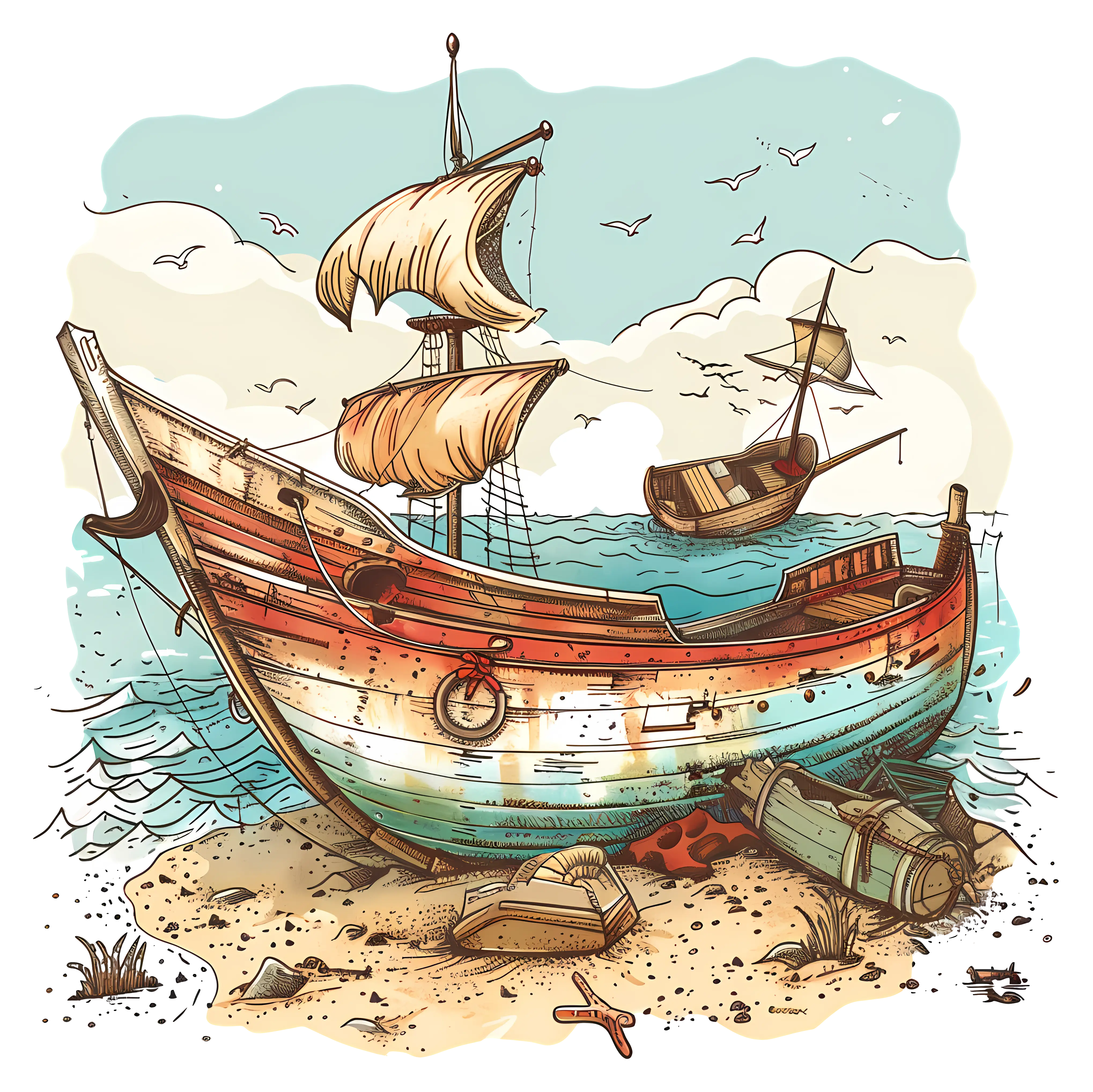 Old Boat on the Beach