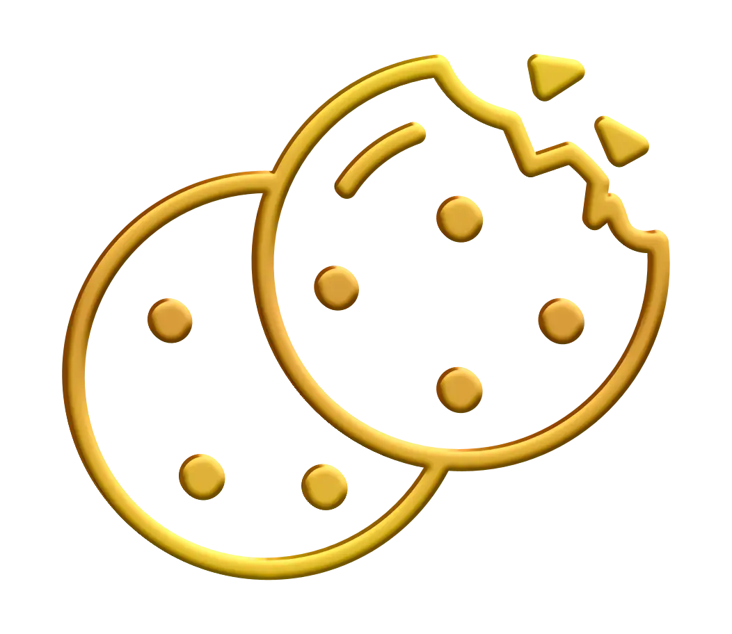 Golden Cookies Outline Decoration